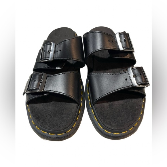 Dr. Martens Voss Quad Leather Sandals Black – Women’s 10 / Men’s 9 - Picture 2 of 7
